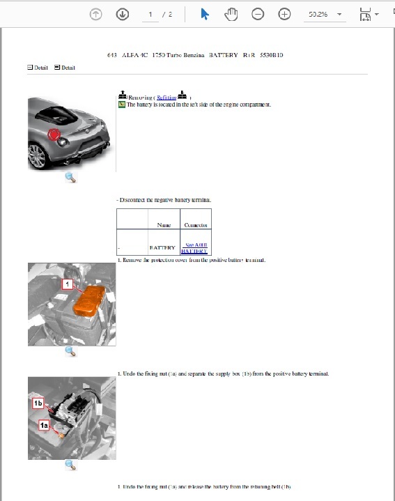  Alpha Romeo 4C Work shop & wiring diagram service book Alfa-Romeo