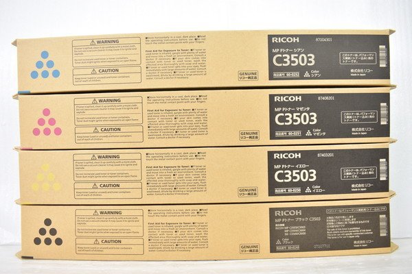 ラッピング不可】 リコー MP Pトナー C3503 4色4本セット agapeeurope.org