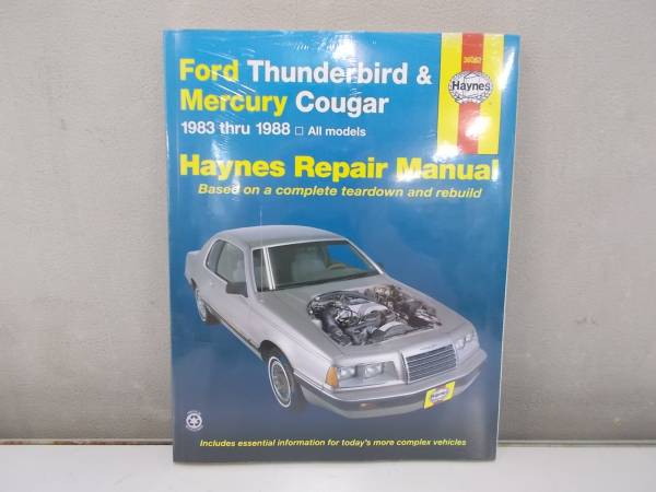  prompt decision partition nz service book service & repair manual (36082) Ford Thunderbird * cougar Ford Thunderbird & Mercury Cougar/XR71983-88