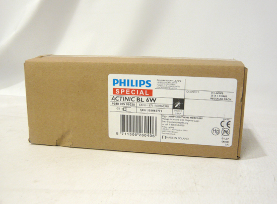  новый товар PHILIPS/ Philips . насекомое контейнер для лампа ACTINIC BL6W 25шт.