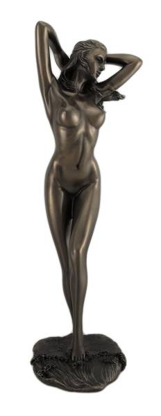 グラマラスポーズの女性 彫刻置物インテリアオブジェ裸婦女体裸体セクシー裸像女性像モダンブロンズ風フィギュアエロアダルト