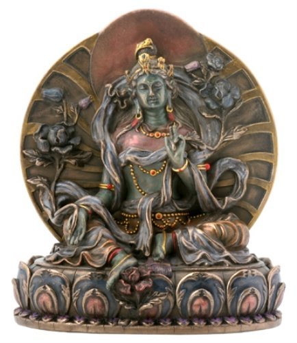 緑多羅菩薩 グリーンターラ― 仏像ブロンズ風彫刻仏教美術エスニック 