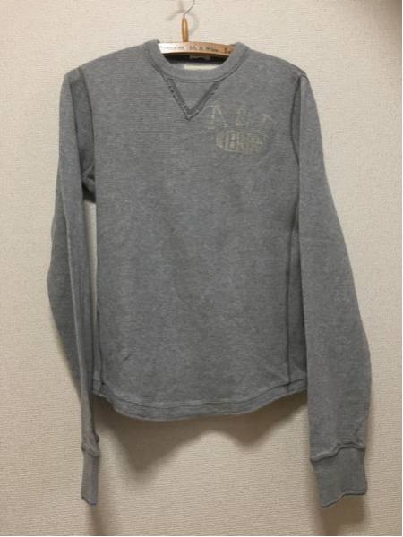 Abercrombie&Fitch Abercrombie & Fitch cotton cut and sewn long sleeve T shirt thermal gray S