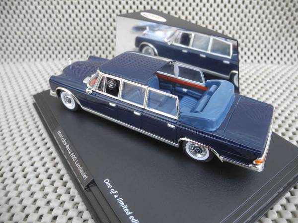 * Vitesse 1/43 Mercedes Benz 600 Land -re Tria canopy open dark blue * case attaching * new goods 