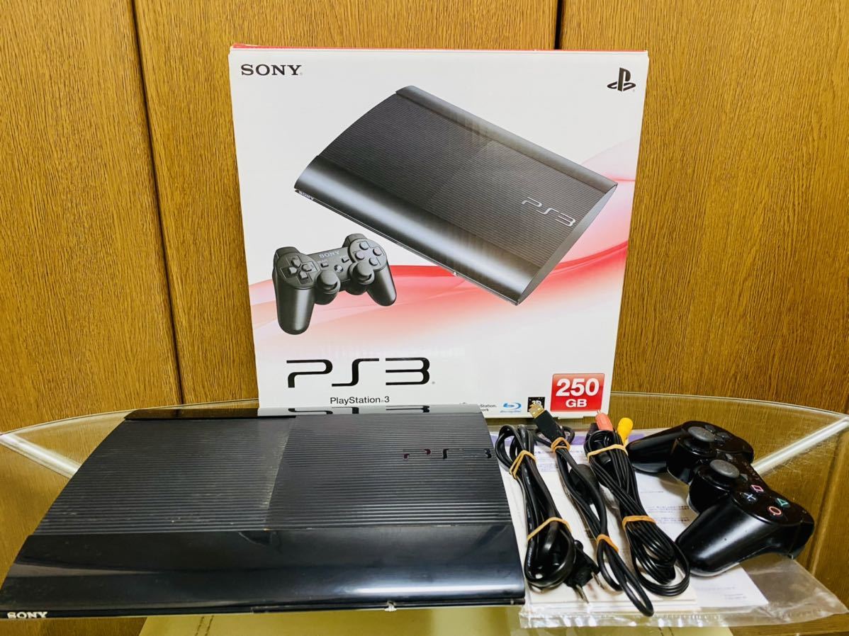 SONY PlayStation3 ブラック 箱ケーブル付き CECH-4000B 250GBプレステ