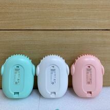 MK0875 new goods neck .. electric fan USB rechargeable Mini fan 2000mAh 3 -step air flow adjustment . middle . measures Pink|white|green 3 point summarize 0515(60)