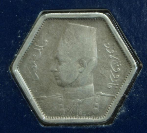 エジプト　1944年銀貨　フランクリンミント社　レターパックライト可　0710M6h※_画像4