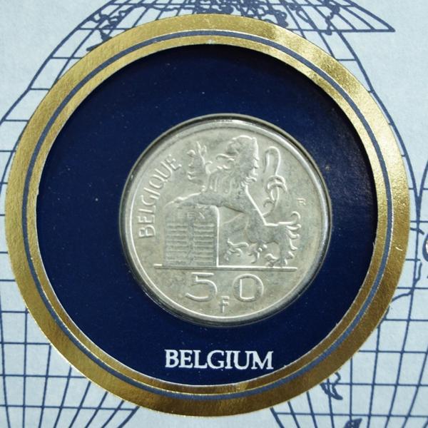 ベルギー 1948年　銀貨　フランクリンミント社　レターパックライト可 0710M2h※_画像3
