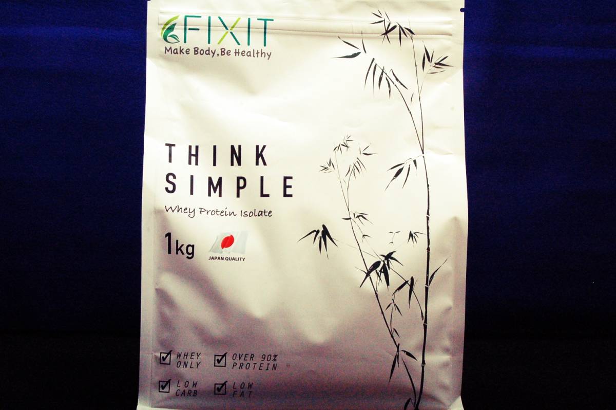 未開封品■FIXIT―プロテイン ホエイ プロテイン THINK SIMPLE 1kg-2袋セット■賞味期限:2022.10_画像2