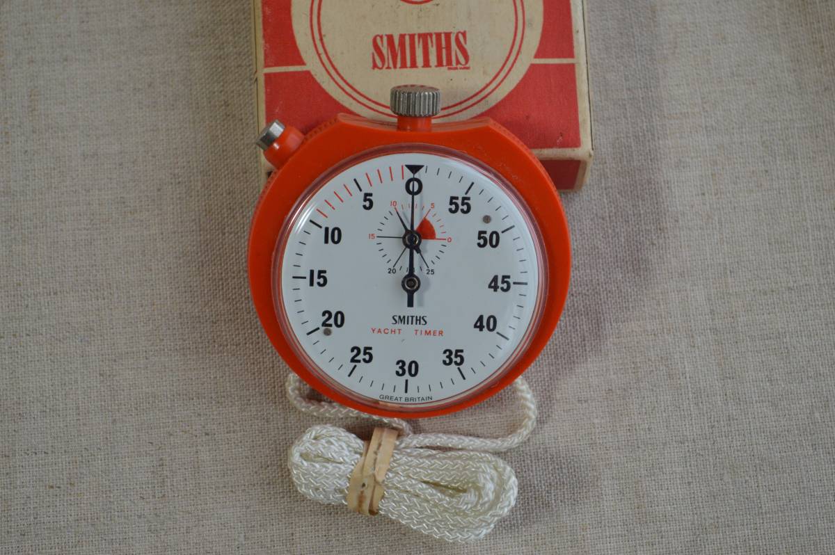 SMITHS スミス ストップウォッチ ヨット タイマー 箱付き 懐中時計 イギリス 英国 ビンテージ ヴィンテージ ブリティッシュ GB 00L02の画像2