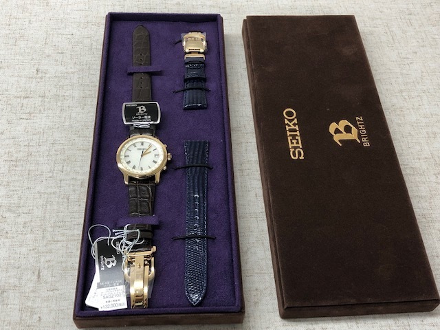 未使用品】SEIKO セイコー BRIGHTZブライツ ソーラー電波腕時計
