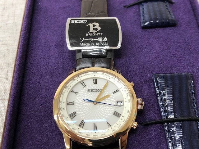 未使用品】SEIKO セイコー BRIGHTZブライツ ソーラー電波腕時計