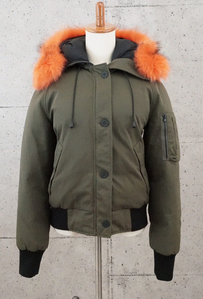 【送料無料】KENZO ケンゾー Women's Short Fur Parka F562BL032550 ショート ファー パーカ ダウンジャケット オリーブ XS