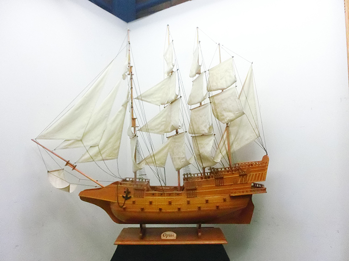 【引取限定】アンティーク船模型 レトロ 帆船 コレクション 1950×280×1710 中古【見学 名古屋】【動産王】