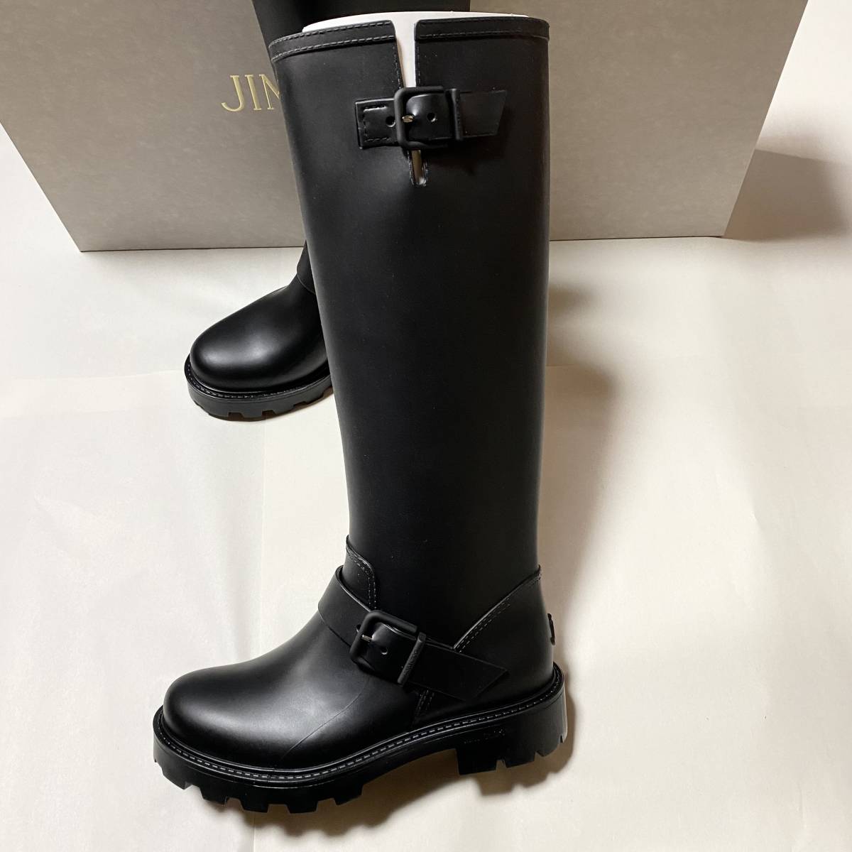 新品未使用!送料込み☆Jimmy Choo☆YAEL JCロゴ レインブーツ