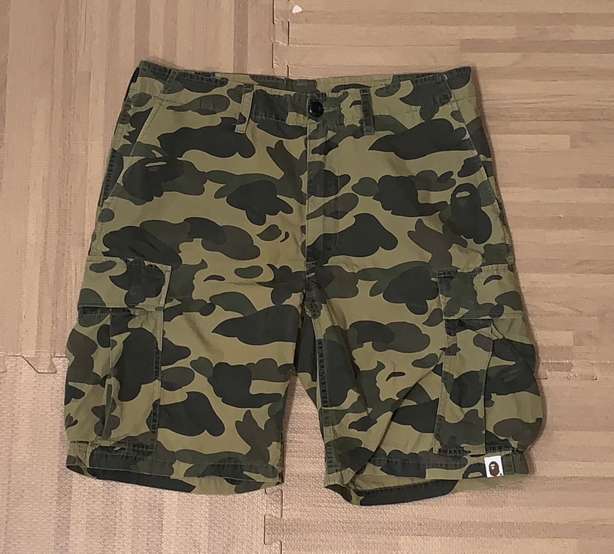 ☆激レア☆ URSUS BAPE グリーン カモ ショーツ ハーフ パンツ S-