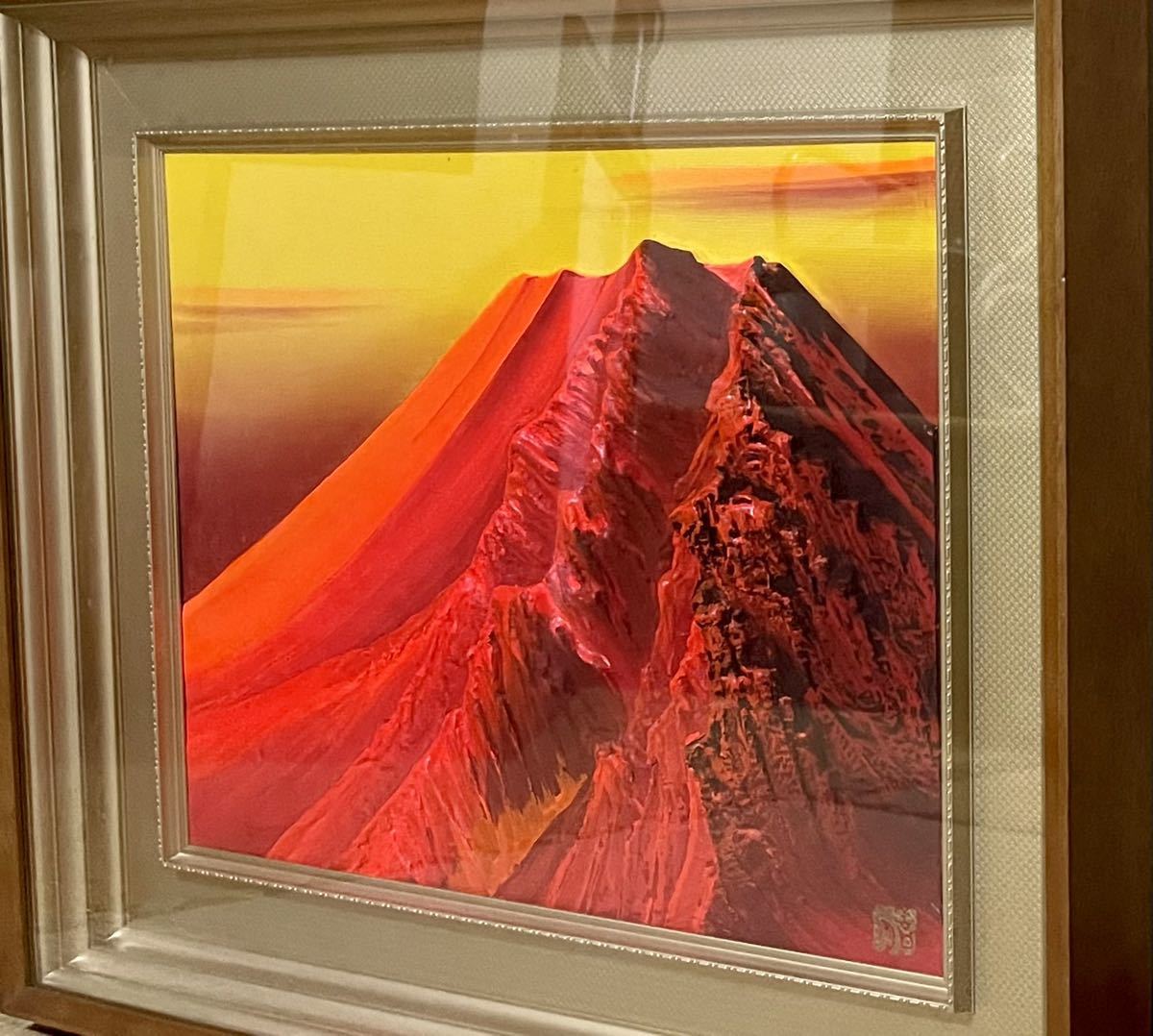 赤富士 立体画 縁起物 百瀬善明 赤富士 立体画 縁起物 百瀬善明