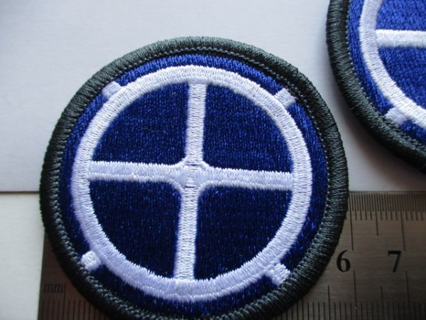 【送料無料・2枚セット】アメリカ陸軍州兵 35th Infantry Division刺繍ワッペン記章/民兵ARNG米軍ミリタリー部隊章U.S. Army①M28_画像8