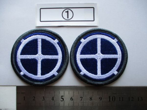 【送料無料・2枚セット】アメリカ陸軍州兵 35th Infantry Division刺繍ワッペン記章/民兵ARNG米軍ミリタリー部隊章U.S. Army①M28_画像7