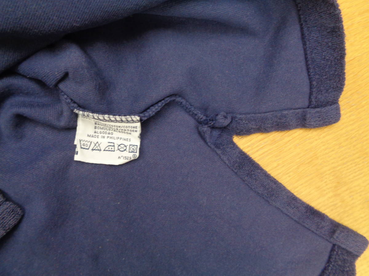 レア素材！Ralph Lauren S/S 半袖 ポロシャツ パイル素材 NAVY SIZE XL_画像3