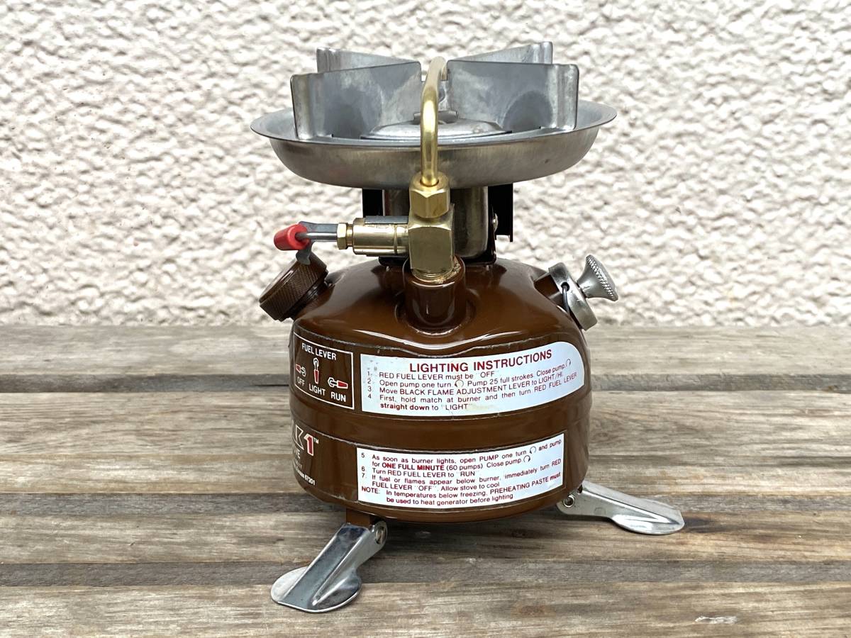 点火動画あり】コールマン 400 茶 9/83製 波型ゴトク 2レバー 点火動画あり】コールマン 400 茶 9/83製 波型ゴトク 2レバー