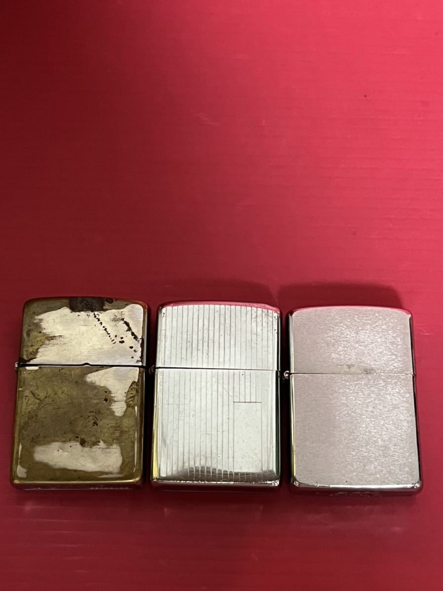 ZIPPO/ ジッポー/ ビンテージ オイルライター 3個 ユーズド ジャンク品