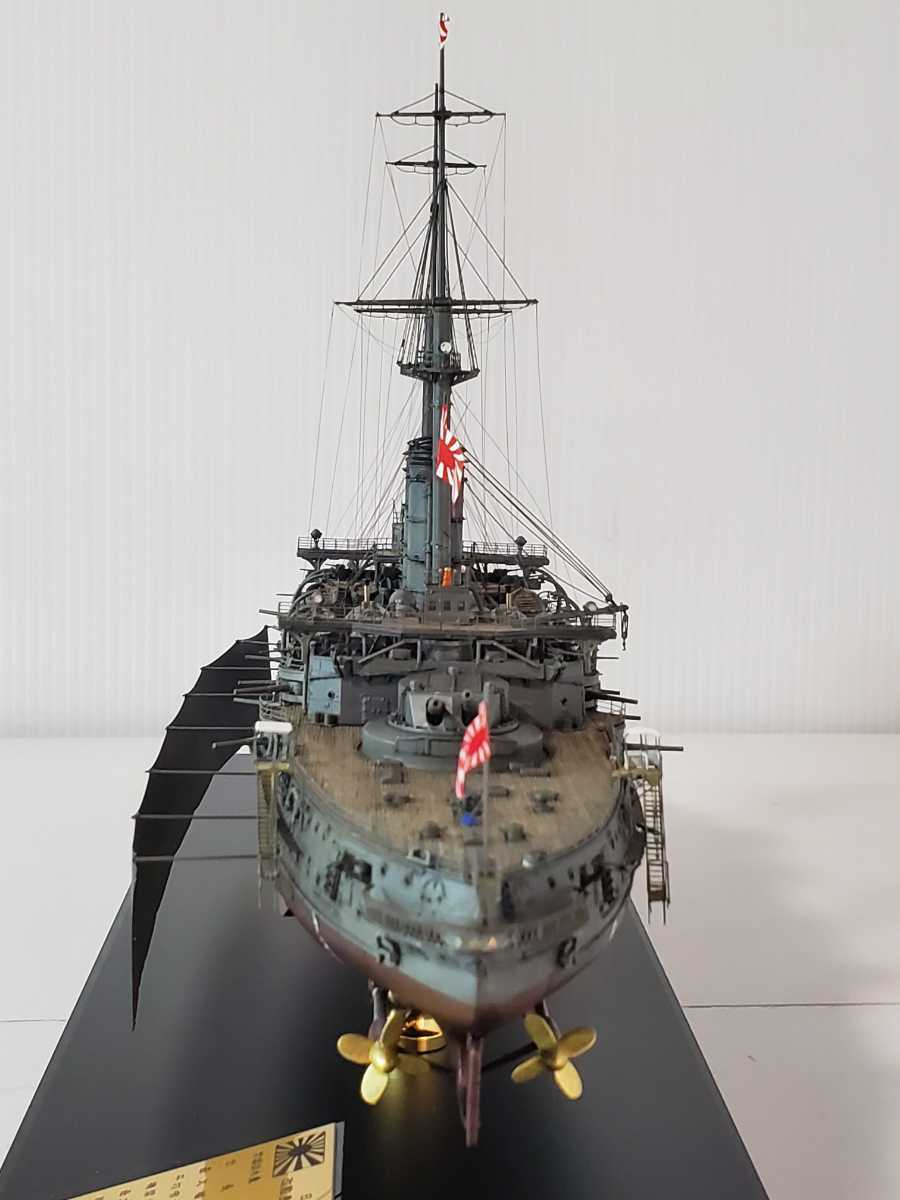 1/350ハセガワ日本海軍 戦艦三笠 日本海海戦☆完成品☆超精密模型