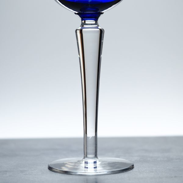 【格安店舗】At152 アンティーク バカラ・「Medici/メディチ」グラス(青被せ) クリスタルガラス