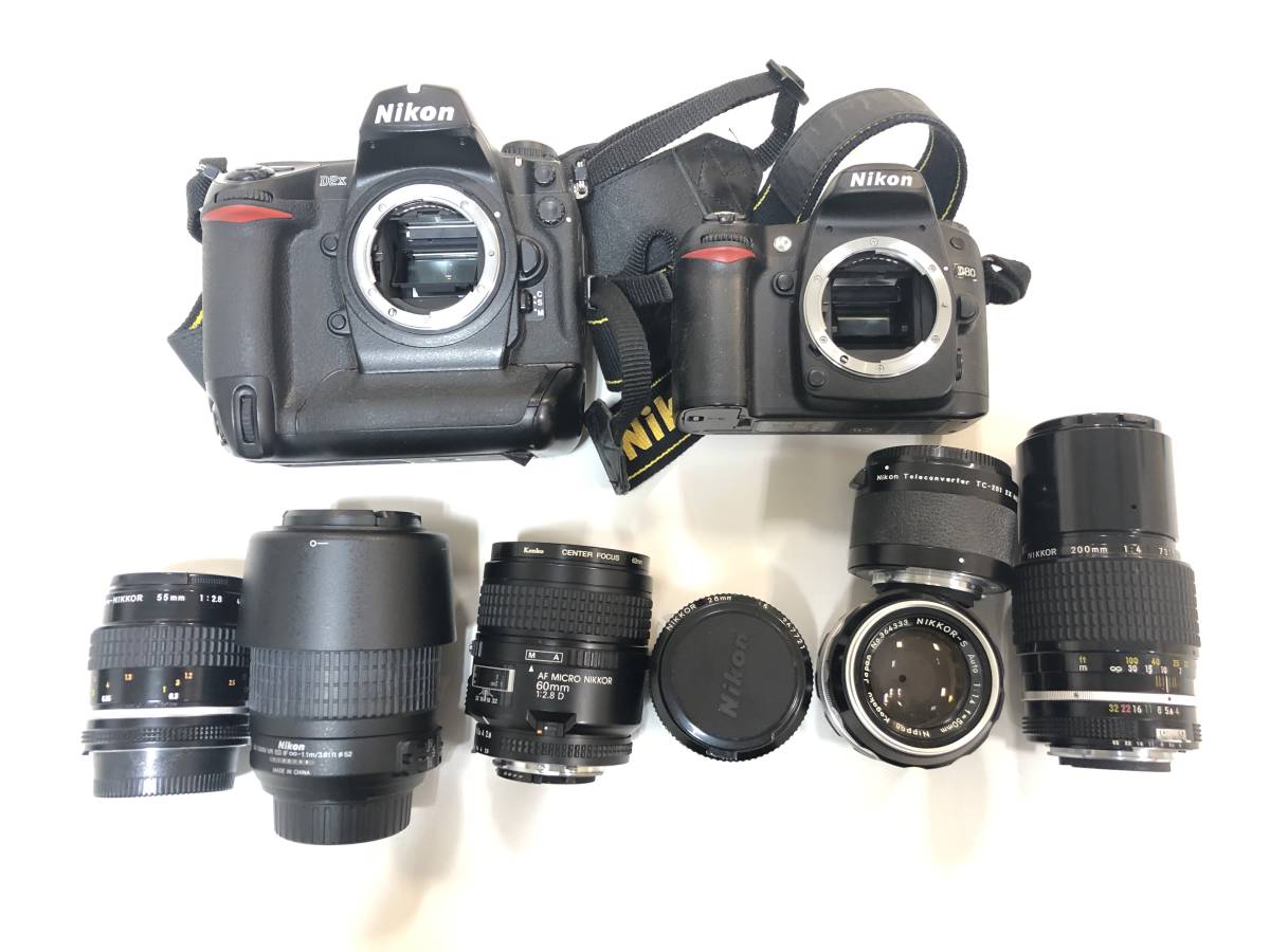 Nikon D2X D80 ボディ AF MICRO NIKKOR 60ｍm F2.8D NIKKOR-S 50mm F1