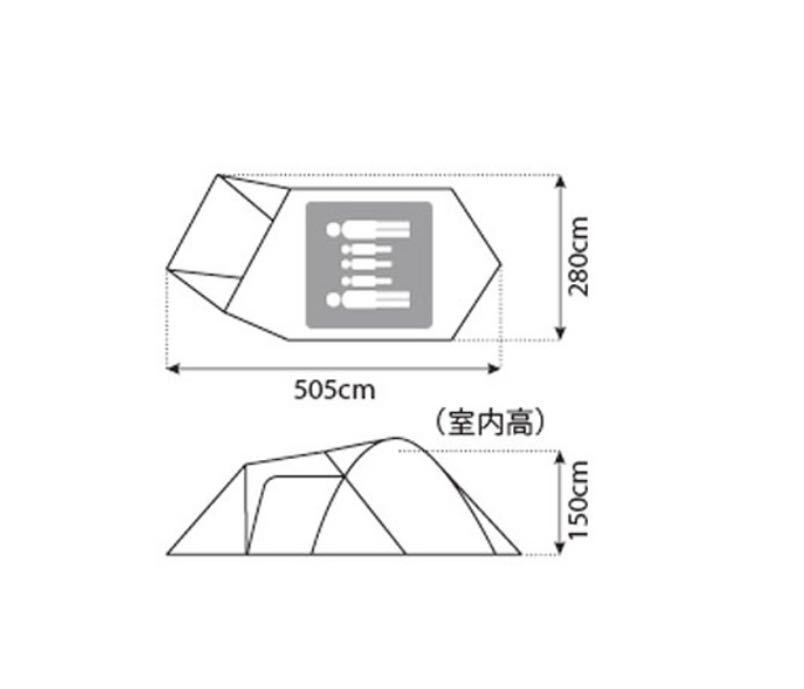 送料無料 新品未仕様 スノーピーク アメニティドームM(SDE-001RH) ドーム型テント snowpeak 元箱無し 定価 46,200円