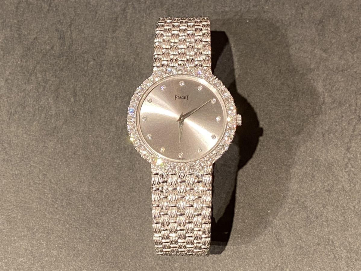 PIAGET ピアジェ メンズ 腕時計 ホワイトゴールド WG 総重量101.9g 美品