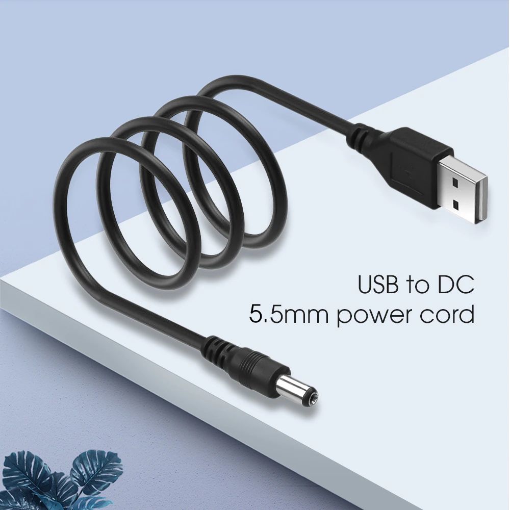蝮ケーブル307：USB電源供給ケーブル外径5.5mm/内径2.1mm70cm