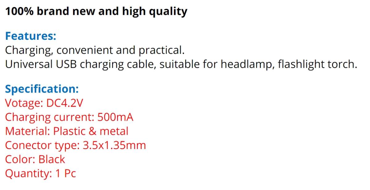 蝮ケーブル307：USB電源供給ケーブル外径3.5mm/内径1.35mm