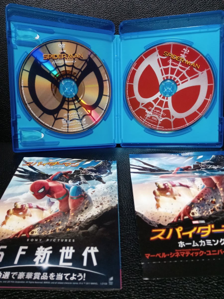 スパイダーマンホームカミング Blu-ray+ DVD マーベル　トムホランド　ロバートダウニーjrマリサトメイ　マイケルキートン