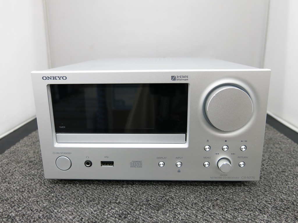 ひし型 ONKYO ネットワークCDレシーバー ハイレゾ対応 シルバー CR