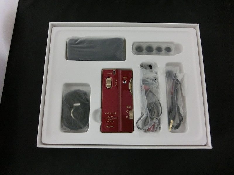 エルパ ELPA イヤホンマイク式集音器 EARLIS ワインレッド AS-P001