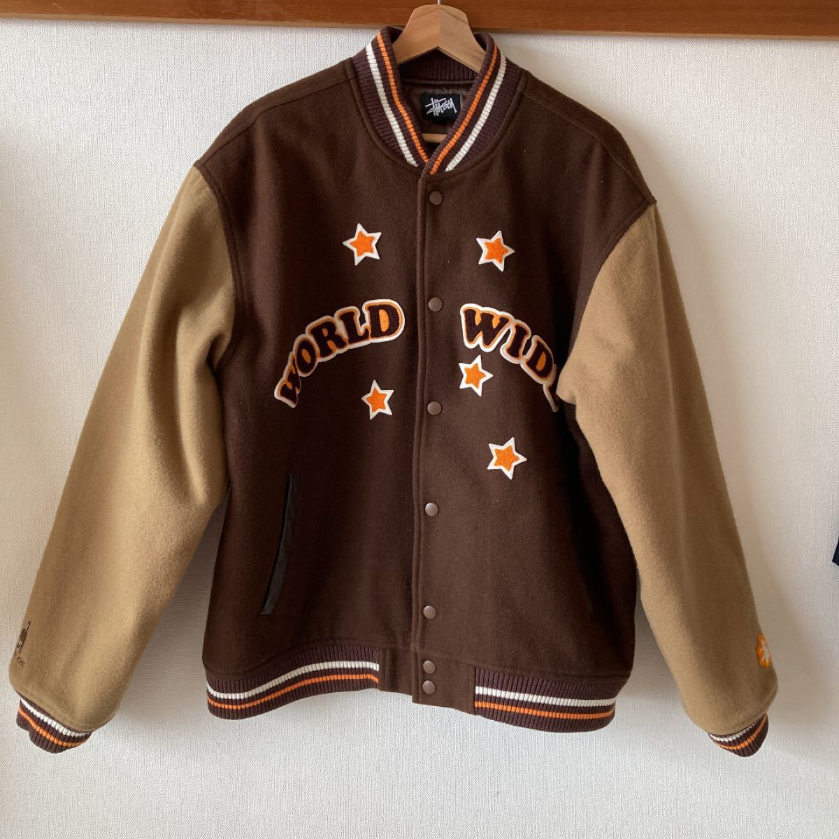 最終値下げ早い者勝ち超美品90s stussy アストロワールド スタジャン