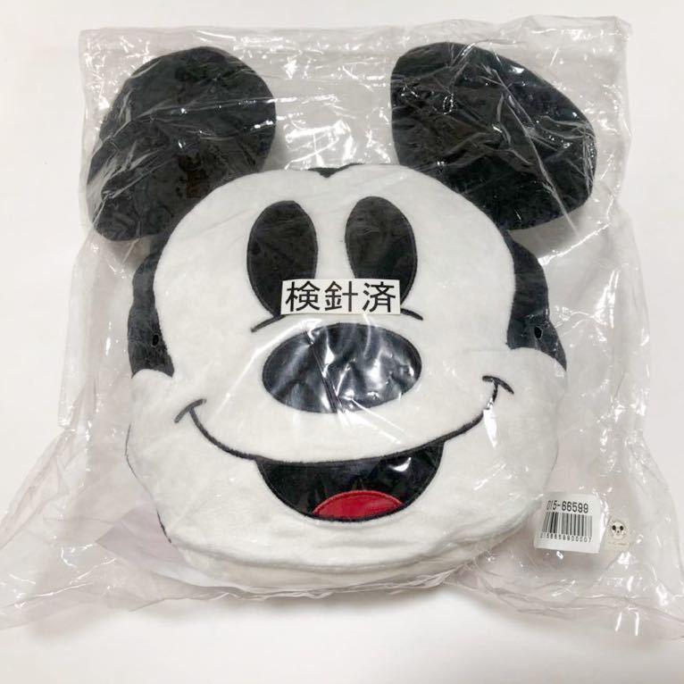 153② Mickey Mouse [2way] cushion & blanket * outing * Drive * camp optimum * present *100 anniversary 