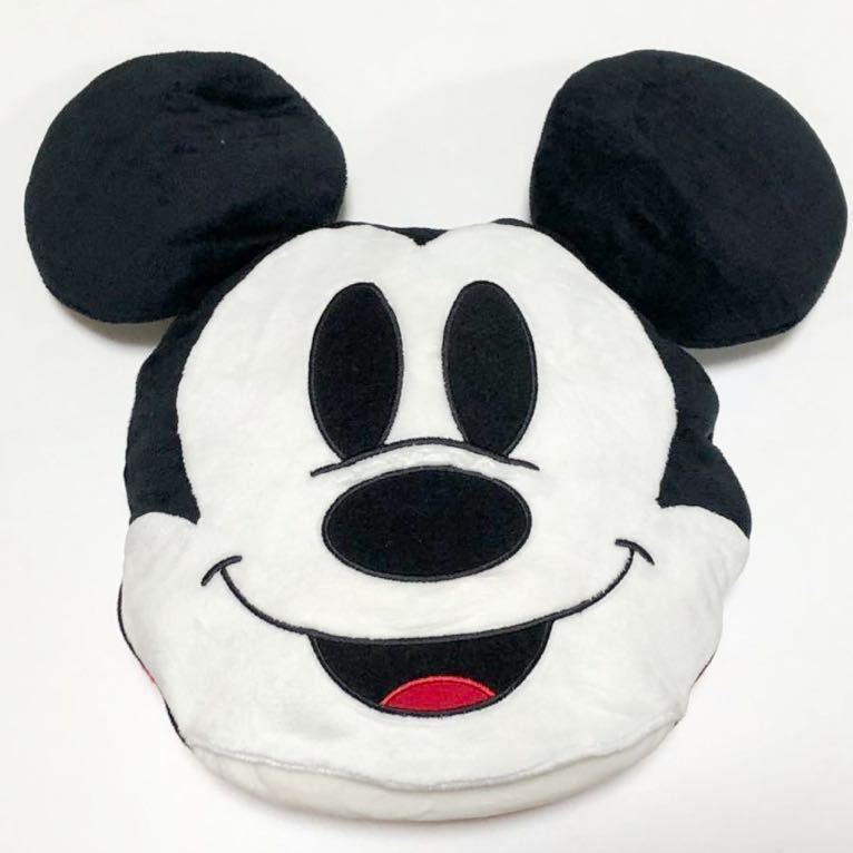 153② Mickey Mouse [2way] cushion & blanket * outing * Drive * camp optimum * present *100 anniversary 