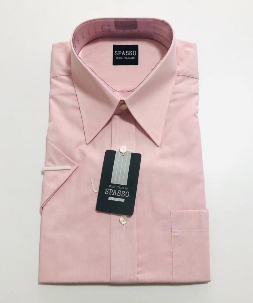 510【SPASSO】ワイシャツ　半袖?。?39〈形態(tài)安定加工〉カッターシャツ●CHOYA●