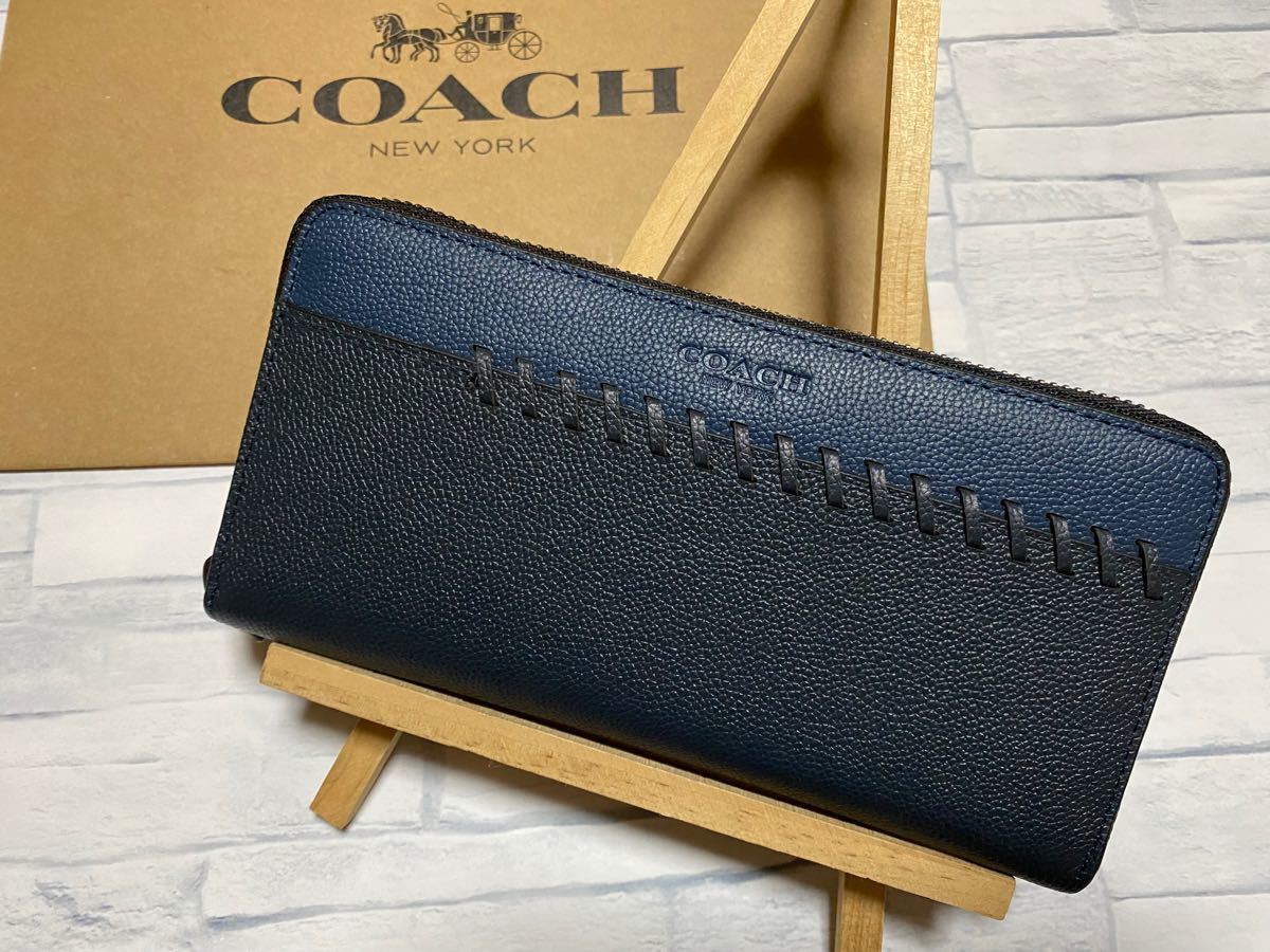 大特価放出!大特価放出!COACH コーチ 長財布 ベースボールステッチ