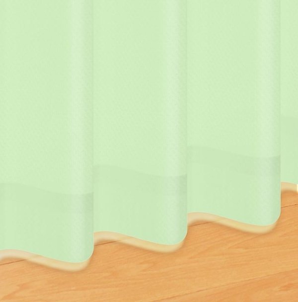 絶品ミラー レースカーテン (幅150cm×高さ233cm)の2枚セット 色-グリーン /無地 シンプル 国産 日本製 防炎 洗濯機で洗える 幅150cm用