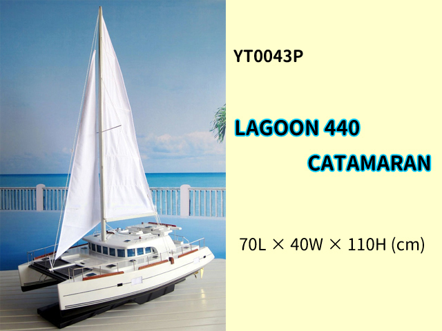 お気にいる 模型 船【LAGOON 440 CATAMARAN】ラグーン440 YT0043P 展示用 完成品 コレクション ヨット クルーザー フィギュア #%y その他 お気にいる 模型 船【LAGOON 440 CATAMARAN】ラグーン440 YT0043P 展示用 完成品 コレクション ヨット クルーザー フィギュア #%y その他