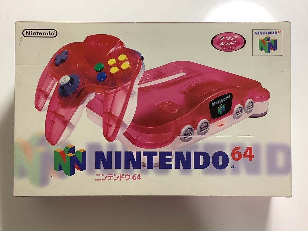 NINTENDO64 クリアレッド 本体 コントローラー 動作品 www