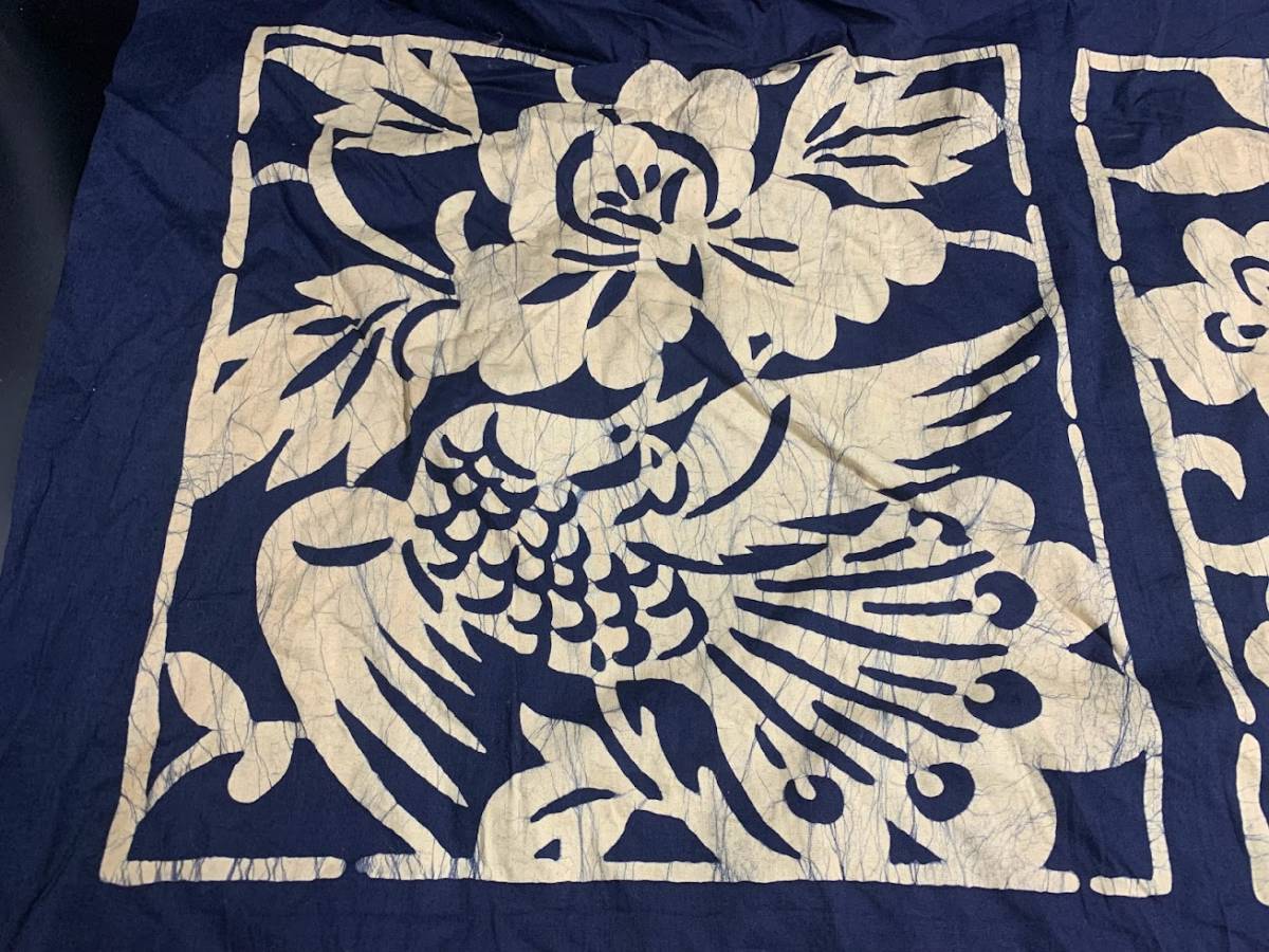 [ Showa Retro .... dyeing furoshiki 86×86.]. thing cloth antique peace cloth 