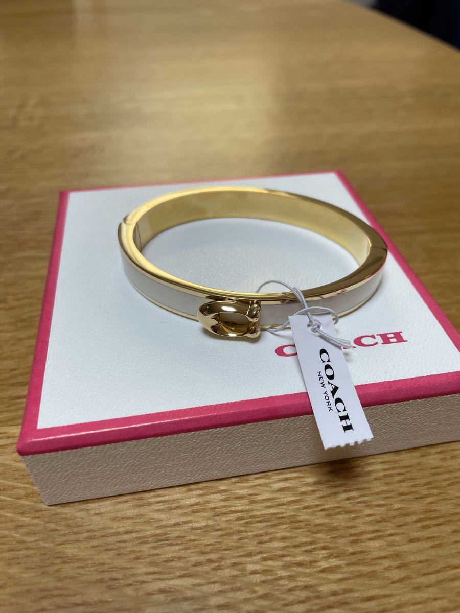 COACH ブレスレット 新品*正規品 COACH コーチ ブレスレット シグネチャー サークル ゴールド