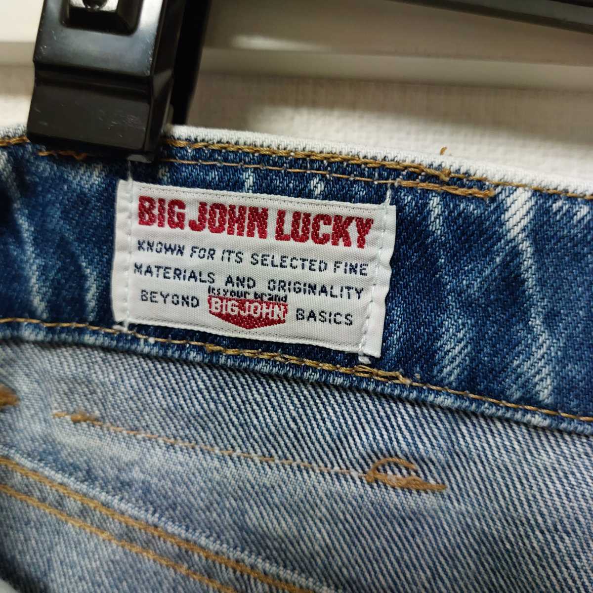  местного производства Vintage 80 годы BIG JOHN LUCKY Big John Lucky Chemical woshu Denim джинсы 84.04E2406 mel