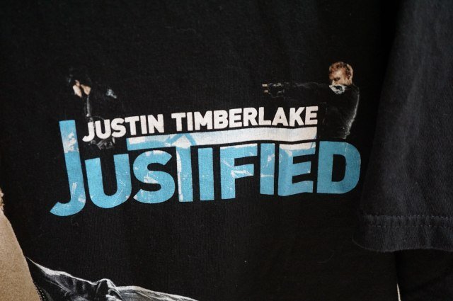 ★★★ヴィンテージ JUSTIN TIMBERLAKE JUSTIFIED TOUR 2002 Tシャツ_画像4