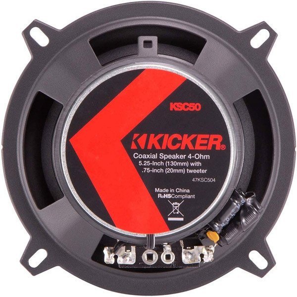 在庫爆買い正規輸入品 KICKER キッカー 13cm 5インチ 2way コアキシャル 同軸 スピーカー KSC504 （2本1組） 13cmタイプ
