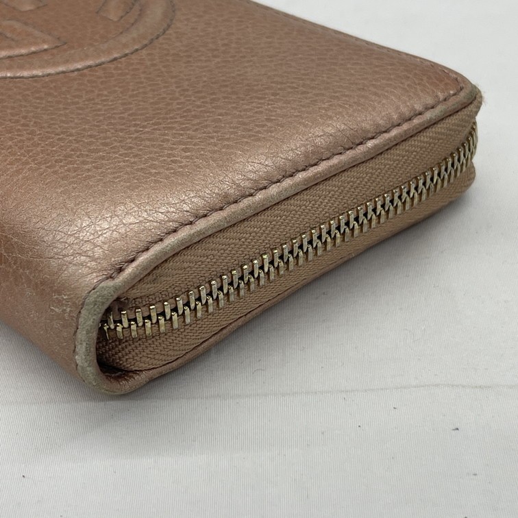 1589225】GUCCI SOHO グッチ ソーホー 長財布 ラウンドジップ